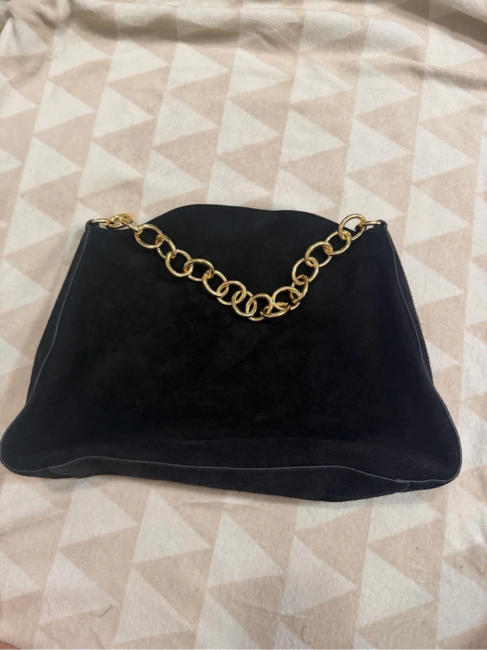 J crew Berkeley chainlink shoulder bag in suede